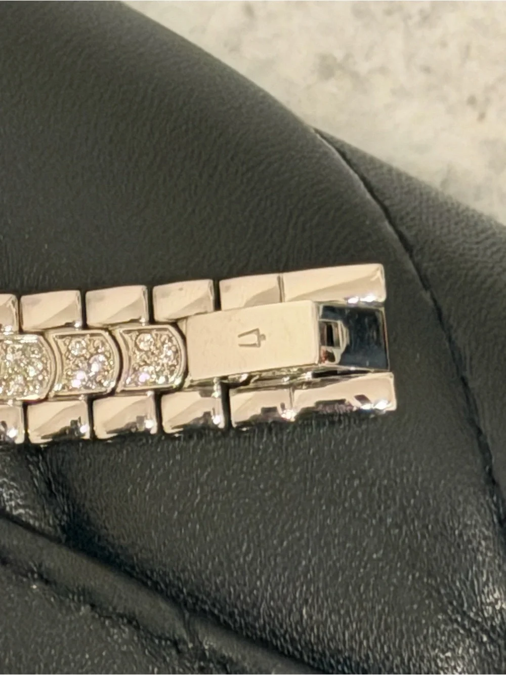 Bulova Women's Silver-Tone Crystal Accent Bracelet Watch with Pink Dial